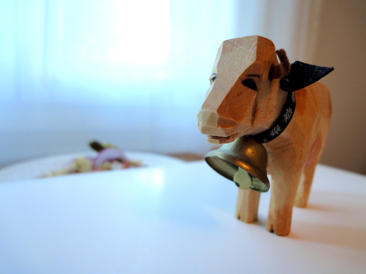 Moo the cow. I hand crafted this