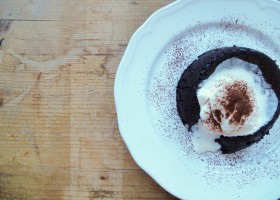Keto Chocolate Molten Cake