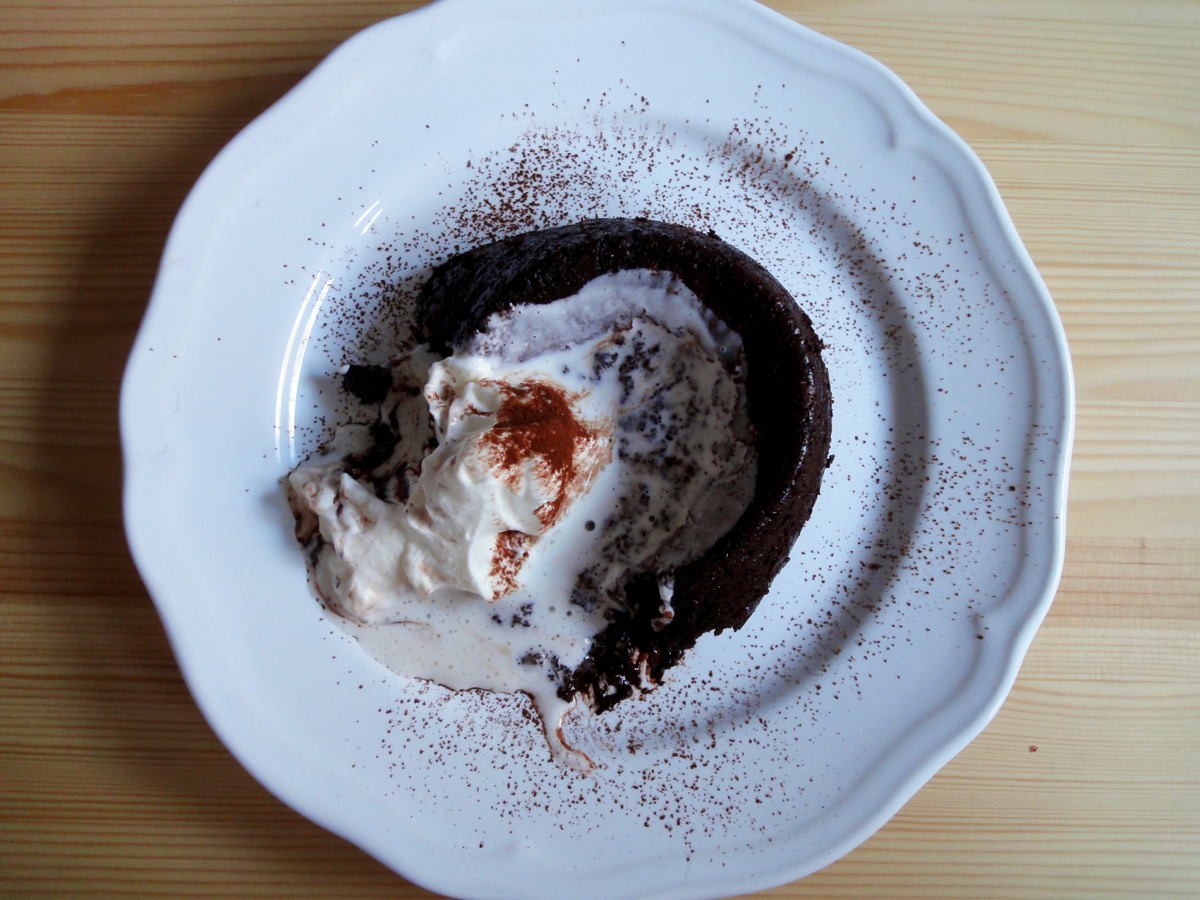 Keto Chocolate Molten Cake